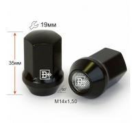 Гайка 801448 BA-Cr M14X1,50 Черный хром высота 35 мм Конус с выступ. кл.19мм