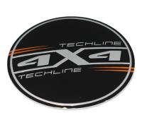 Стикер (наклейка) Tech Line, диаметр 64.5 мм, алюминий